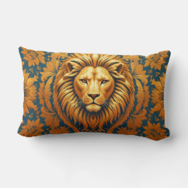 Almofada Lombar Algodão Lion Lumbar Flor 33 x 53
