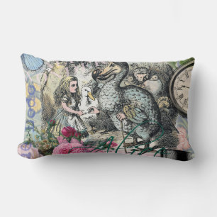 Almofada Lombar Alice Classic Wonderland Dodô Arte Tenniel
