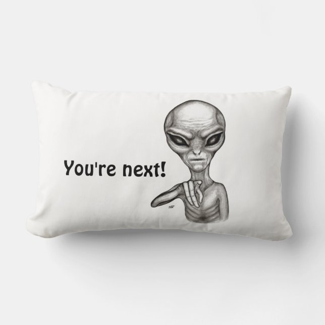 Almofada Lombar Alienígena ruim, você é a próxima! (Frente)