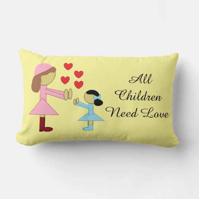 Almofada Lombar All Children Need Love: (Frente)