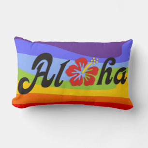 Almofada Lombar Aloha Hibiscus - design do Havaí plano + suas idei