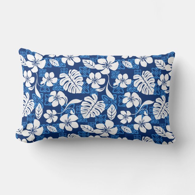 ALMOFADA LOMBAR ALOHA SEXTA-FEIRA (AZUL) (Frente)