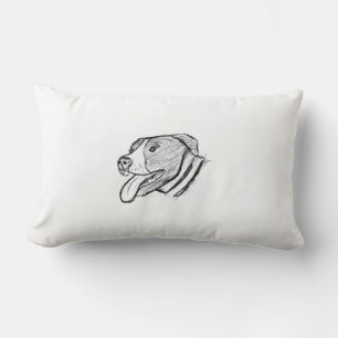 Almofada Lombar amante de os animais de poster de foto desenhado p