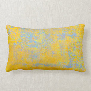 Almofada Lombar amarelo da textura