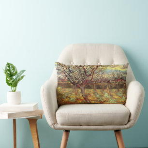Almofada Lombar Amerceiras em Flor por Vincent van Gogh