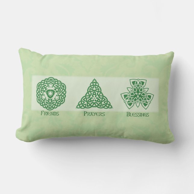 Almofada Lombar Amigos Religiosos Irlandeses Orações e Bênçãos (Frente)