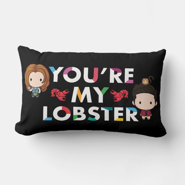 Almofada Lombar AMIGOS™ | Ross & Rachel Lobster Chibi (Frente)