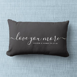 Almofada Lombar Amo você mais Dia de os namorados de nome personal
