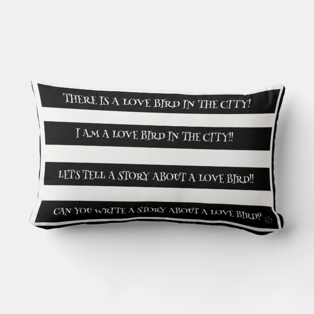 ALMOFADA LOMBAR AMOR AVE NA CIDADE (Verso)