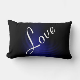 Almofada Lombar Amor Azul Negro
