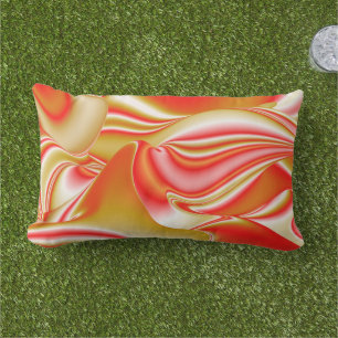 Almofada Lombar Amor e Abstrato 3D Rainbowart Dourado