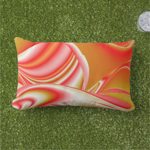 Almofada Lombar Amor e Abstrato 3D Rainbowart Dourado
