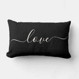 Almofada Lombar AMOR | Reversível Preto e Branco