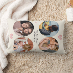 Almofada Lombar Amor Sempre - Mãe e Pai Travesseiro da Família 4 F