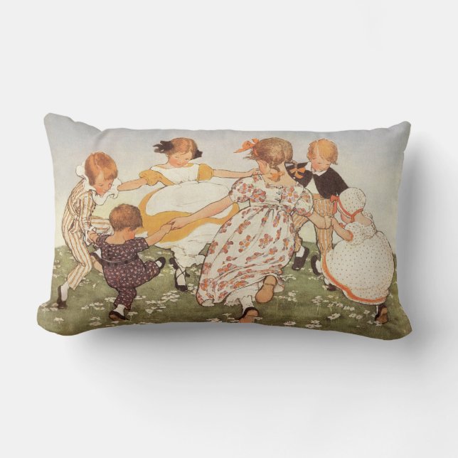 Almofada Lombar Anel-UM-Redondo um travesseiro da rima de berçário (Frente)