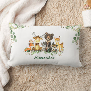 Almofada Lombar Animais da Floresta Florestal da Água