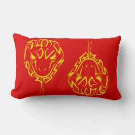Almofada Lombar Ano Novo Lunar Chinês do Cobra 2025 4723 Madeira