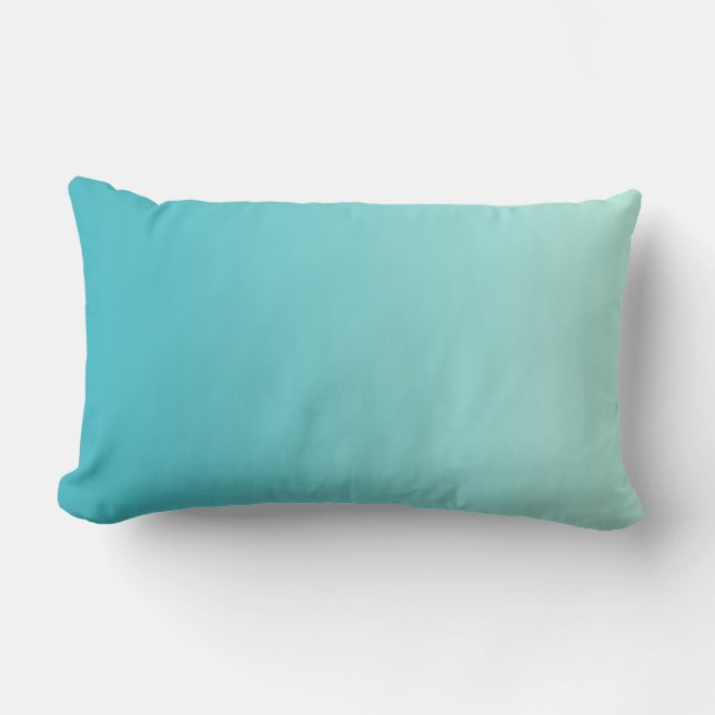 Almofada Lombar APENAS gradiente de COR - azul-oceano (Frente)