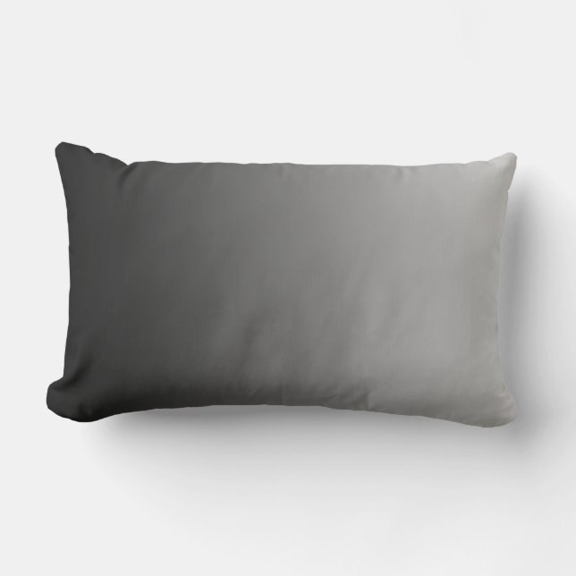 Almofada Lombar APENAS gradiente de cor - cinza preta + castanho (Frente)