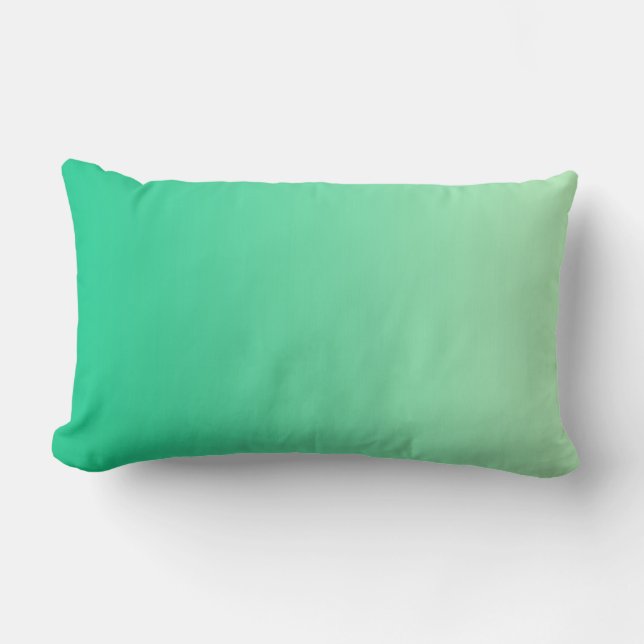 Almofada Lombar APENAS gradiente de COR - verde-oceânico (Frente)