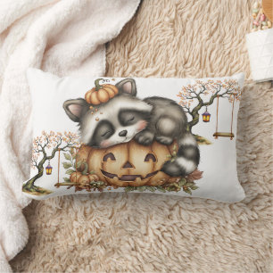 Almofada Lombar Apenas por aqui, Racoon Sonolento