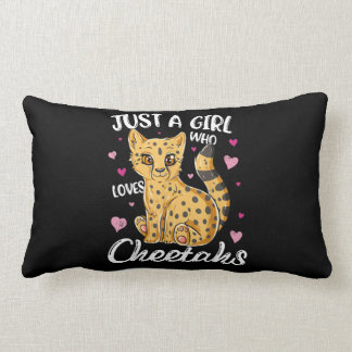Almofada Lombar Apenas Uma Menina Que Ama Chita | Heart Cheetah
