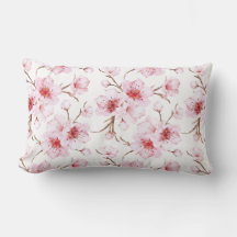Aquarela Cerejeiras Rosa Branco