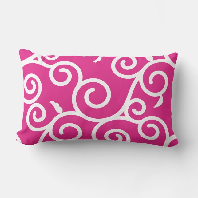 Almofada Lombar Arabesque [pink] - Japanese Traditional Pattern (Frente)