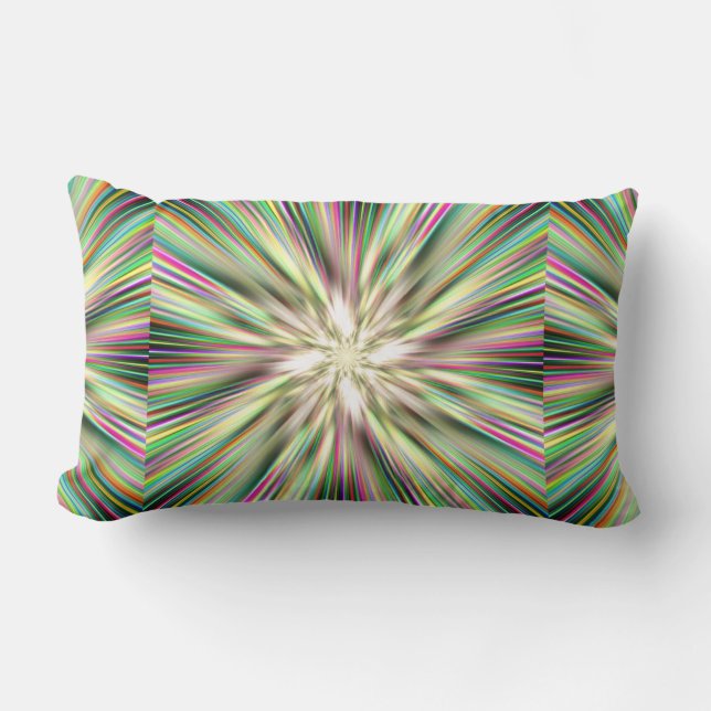 Almofada Lombar Arco-Íris Taffy Doce Explosão Quatro (Frente)