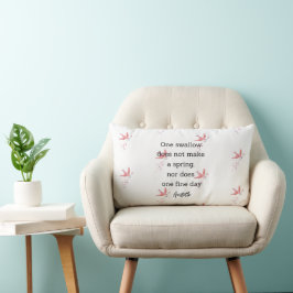 Almofada Lombar Aristotle Spring Quote Decor For Home 