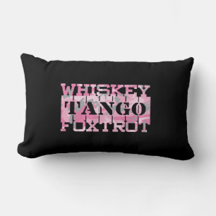 Almofada Lombar Armário Whiskey Tango Foxtrot Pink Camo