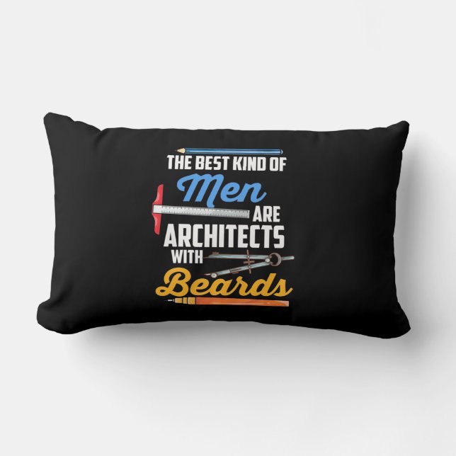 Almofada Lombar Arquitetos masculinos com barbas (Frente)