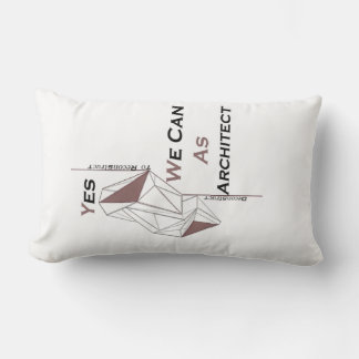 Almofada Lombar arquitetura, design moderna, arte geométrica, pret