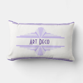 Almofada Lombar Art Deco Pattern in Lilac