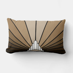 Almofada Lombar Art deco sun em bronzeado