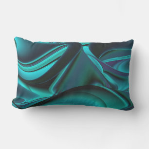 Almofada Lombar Arte 3D Metálica Futurística Abstrato