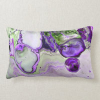 Arte abstrata de mármore verde roxo colorido brilh
