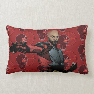 Almofada Lombar Arte da banda desenhada do pelotão Deadshot do
