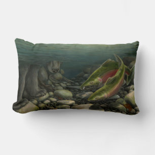 Almofada Lombar Arte dos presentes da decoração da arte da pesca
