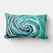Arte Marble Azul, Teal, Turquesa e Rochas Brancas