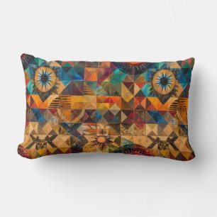 Almofada Lombar "Artista Herdada" De Teal Suave Plush Lumbar Cushi