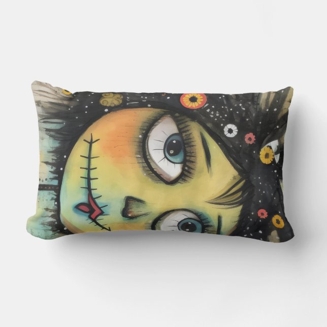 Almofada Lombar ArtLady 6 encantadora e angustiada (Frente)