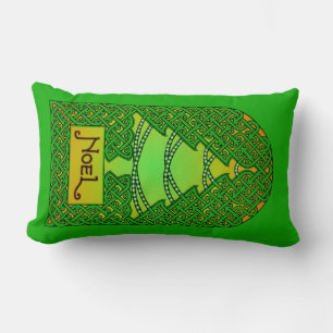 Almofada Lombar Árvore Celta de Natal - Verde