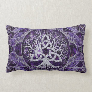 Almofada Lombar Árvore de vida com ametista e prata de Triquetra