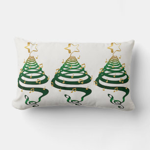 ALMOFADA LOMBAR "ÁRVORES DE NATAL MODERNAS E LEGAIS"