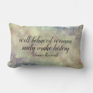 Almofada Lombar As mulheres Eleanor Roosevelt citam a decoração