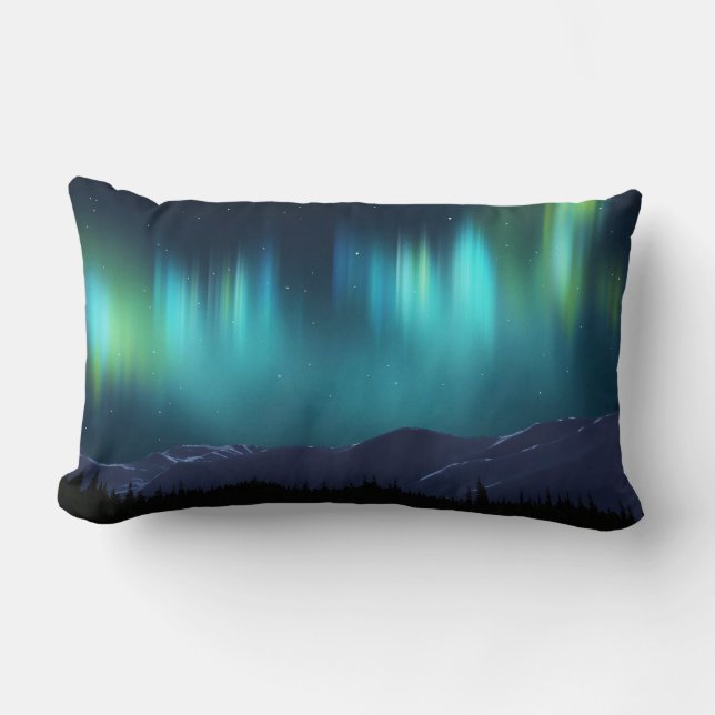 Almofada Lombar Aurora Boreal (Frente)
