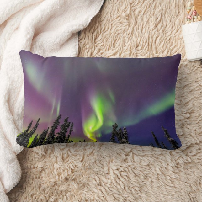 Almofada Lombar Aurora Borealis | Fairbanks, Alaska (Cobertor)