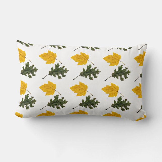Almofada Lombar Autumn Symmetry Leaf Pattern (Verso)