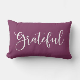 Almofada Lombar Autumn White Script Grateful